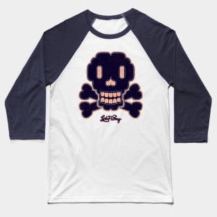 SKULL PATCH by Lobo Tomy (navy edition) Baseball T-Shirt